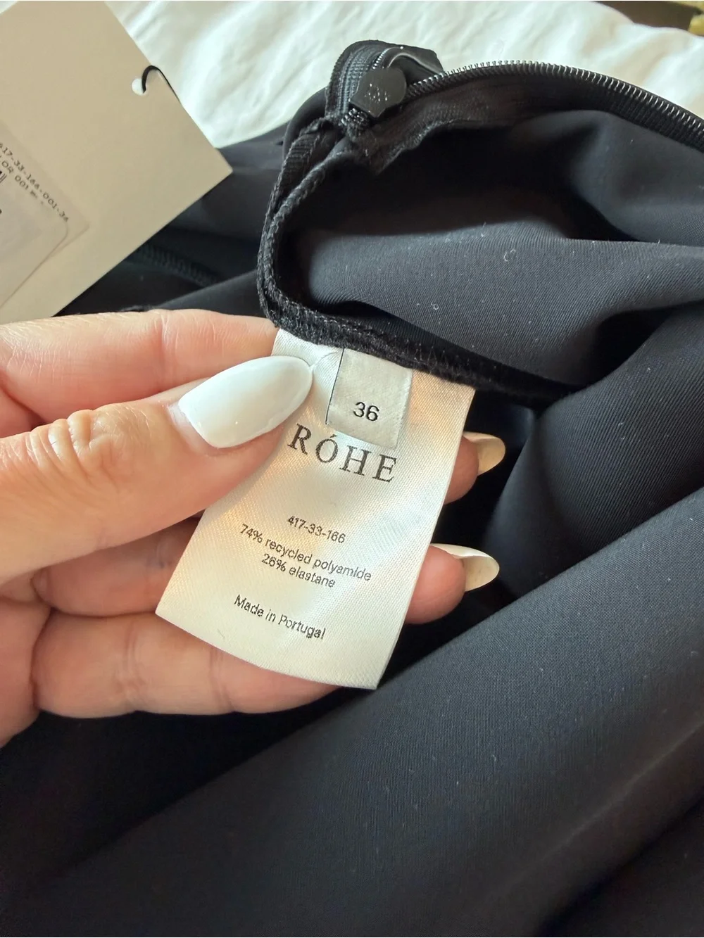NWT Rohe Open Back Black Maxi Dress Size 36/4